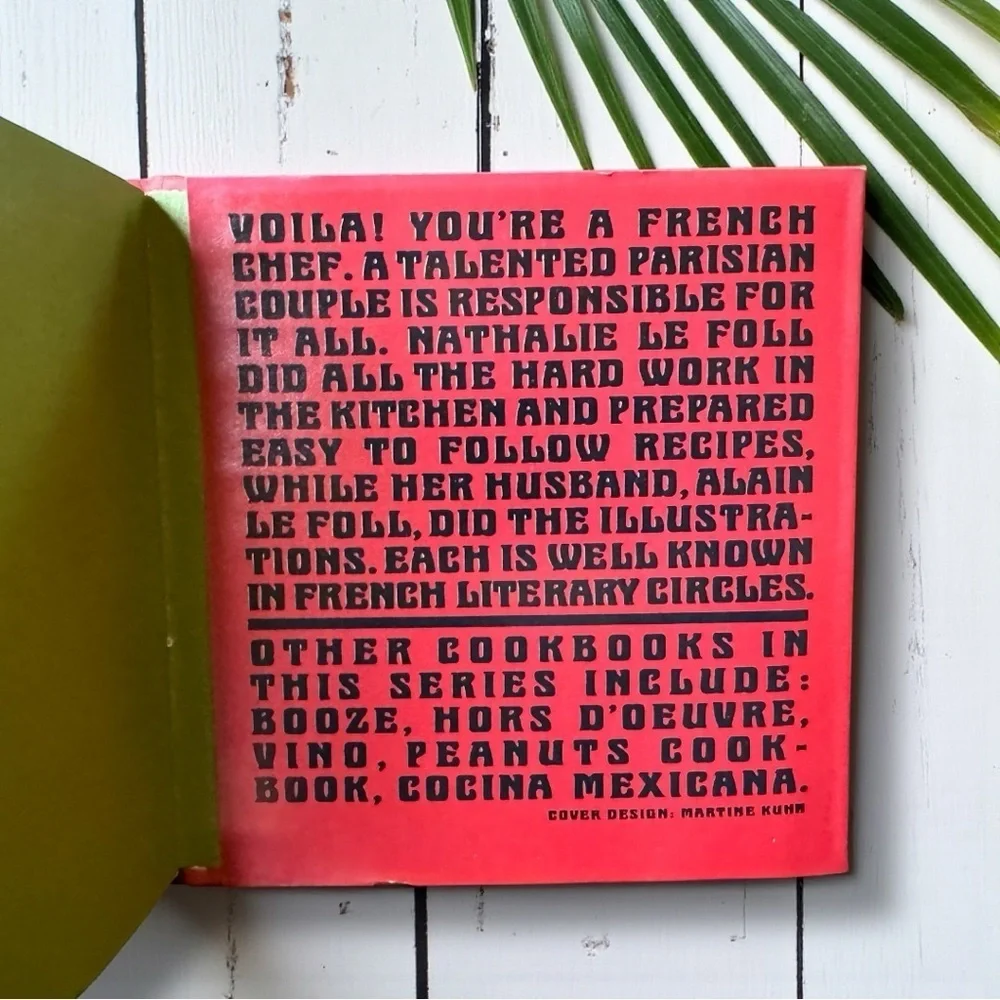 French Favourites – Vintage 1969 French Cookbook | Dust Jacket